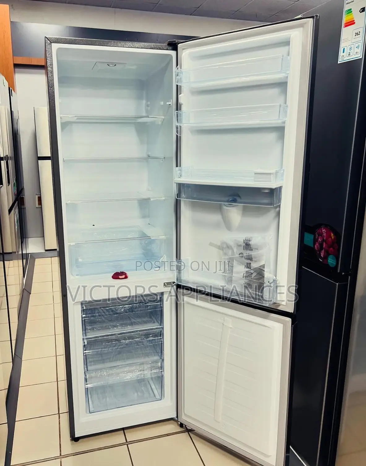 Hisense 341L Double Door Fridge With Water Dispenser
