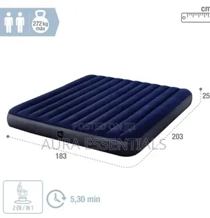 Multicolored Intex Inflatable Bed ( 6 by 6)