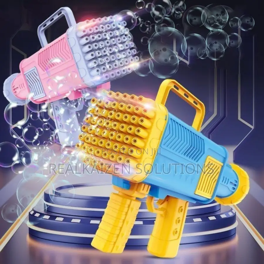 60 Hole Rechargeable Bazooka Bubble Gun