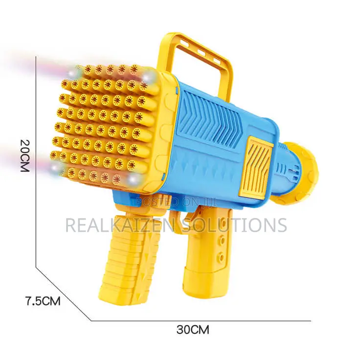 60 Hole Rechargeable Bazooka Bubble Gun