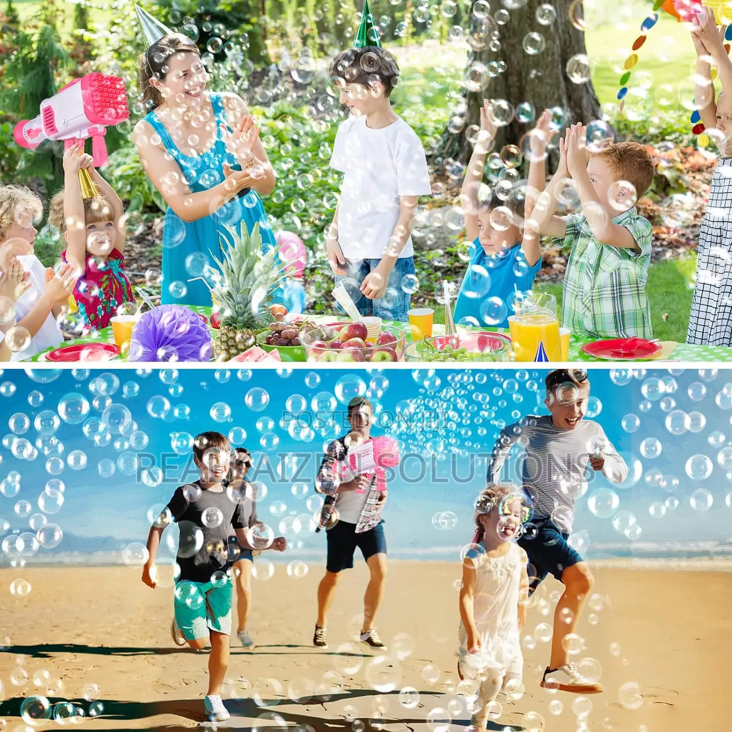 60 Hole Rechargeable Bazooka Bubble Gun