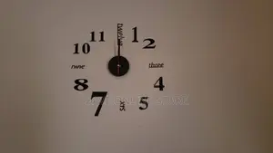 26cm Diameter 3d Fashion Wall Clock Stickers