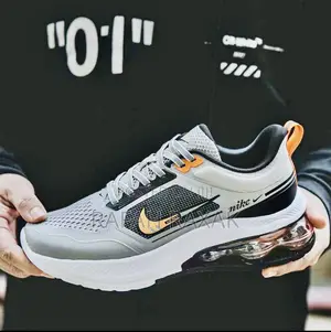 Original Men’S Nike Air Max(Grey Orange Tick) Sneaker
