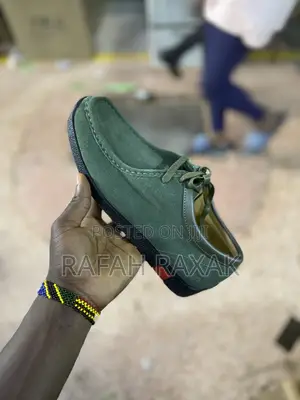 Original Green Suede Clarks Wallabees