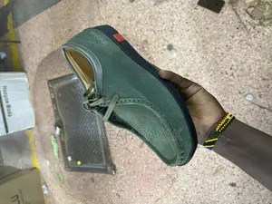 Original Green Suede Clarks Wallabees