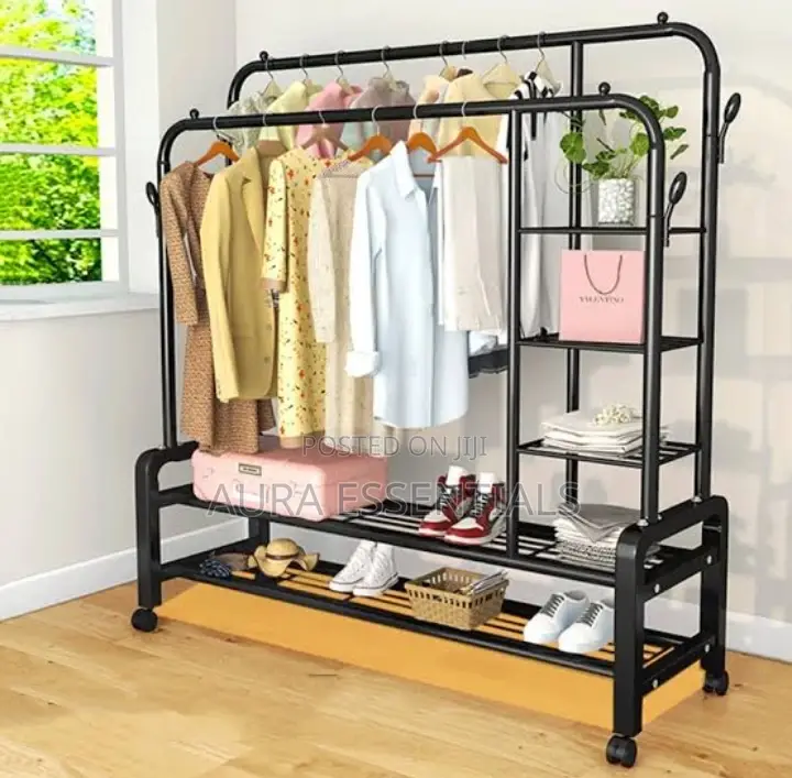 Spacious Coat Stand Wardrobe Clothing Rack