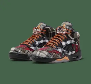 Original Men’S Air Jordan 5 Retro Plaid Sneakers