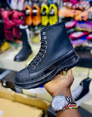 Original Black Alexander McQueen High Top Sneakers