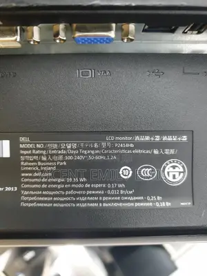 Dell Monitor 24inch Wide Slim P2414HB