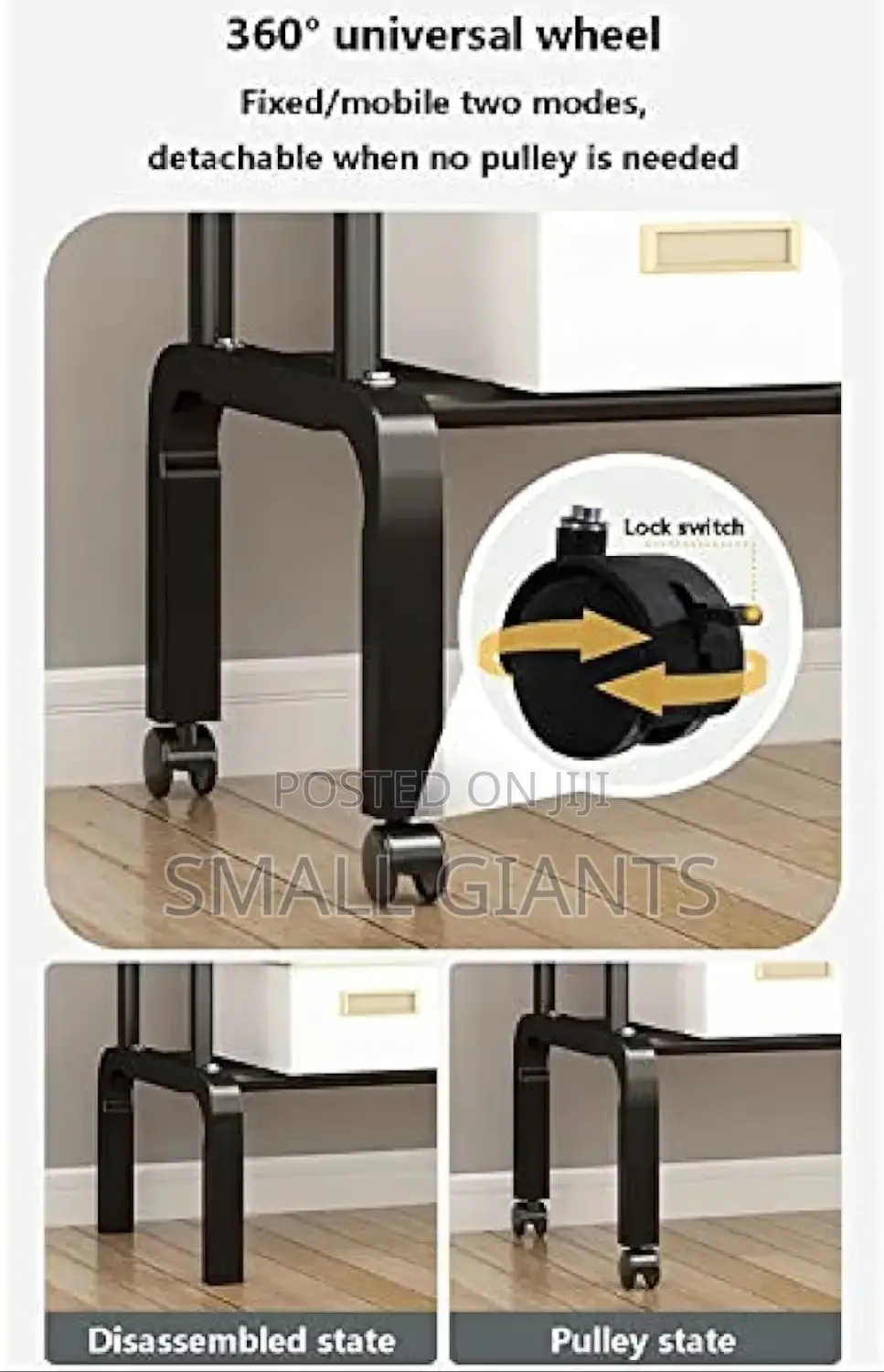 4 Wheels 2 - Tier Clothes Rail Double Metal Garment Rack