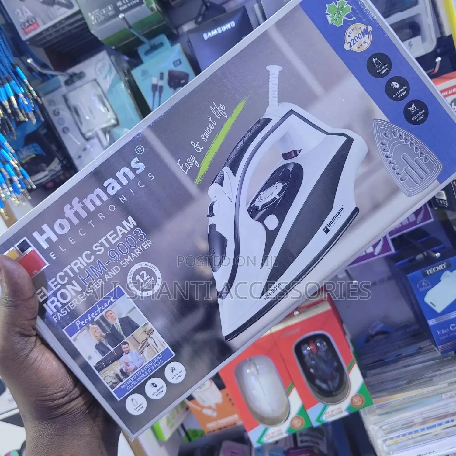 Hoffman Steam Iron, Electric Steam Iron, Steam Flat Iron