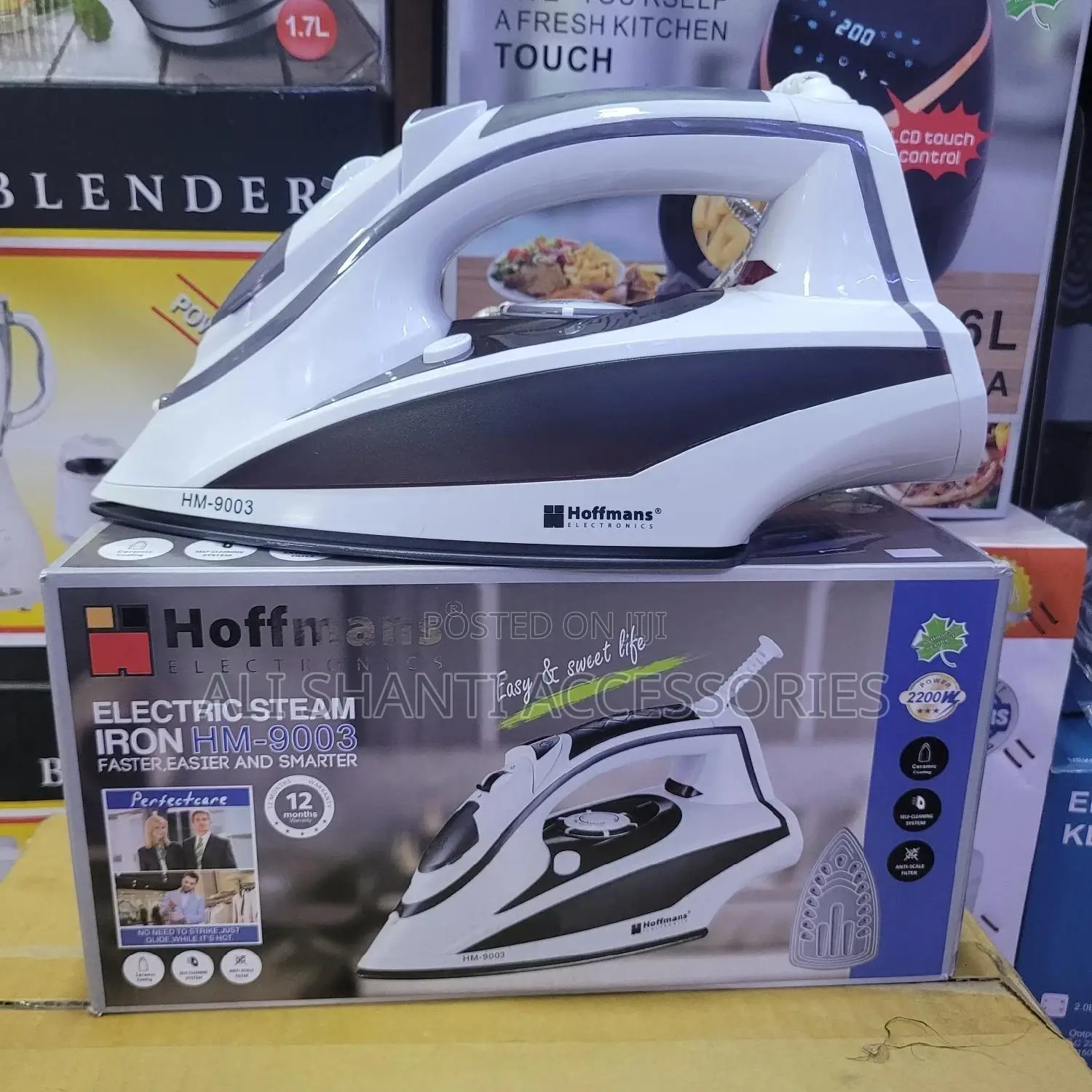 Hoffman Steam Iron, Electric Steam Iron, Steam Flat Iron