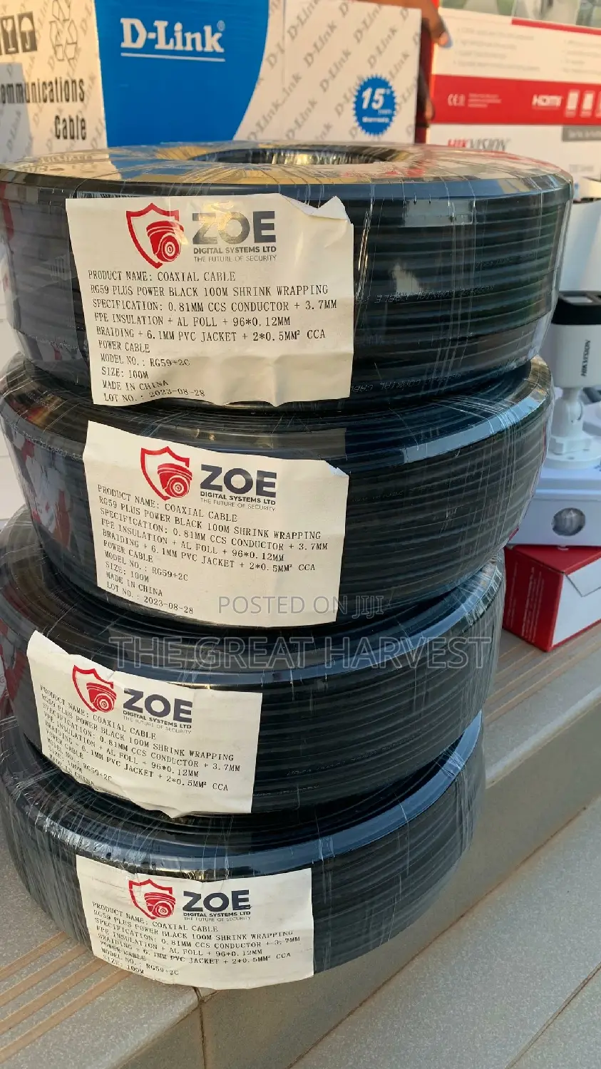 Zoe - Coaxial Cable 100M