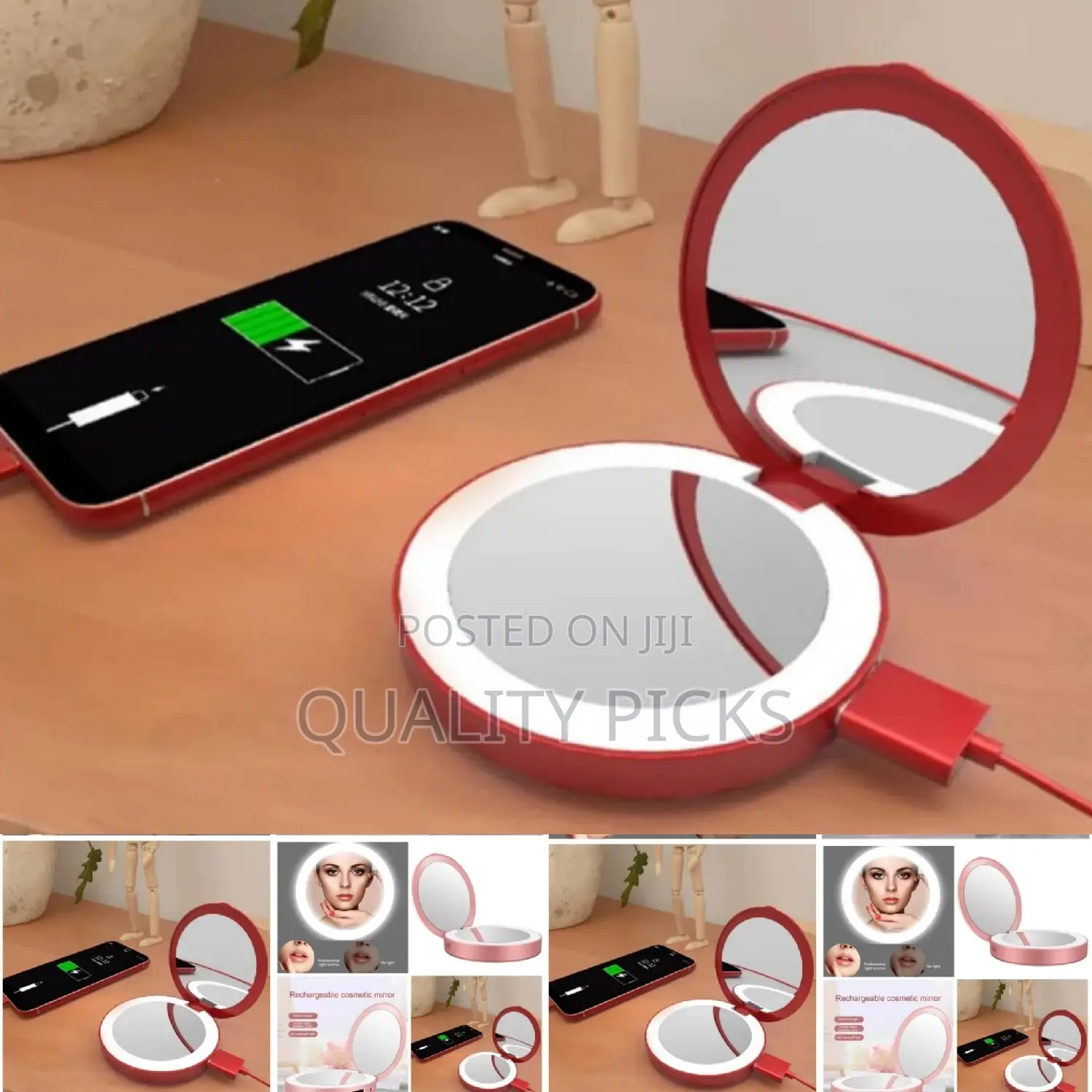 Rechargeable Cosmetic Mirror