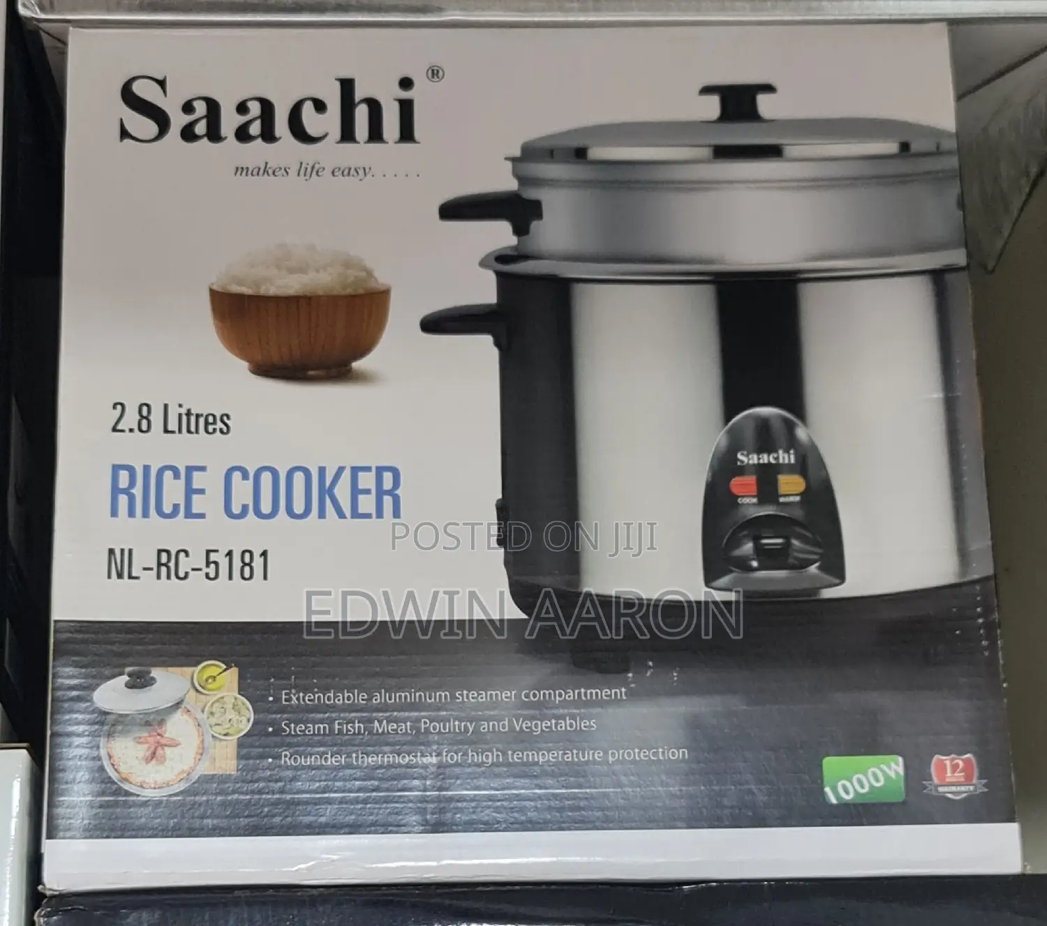 Saachi Electric Rice Cooker 2.8L