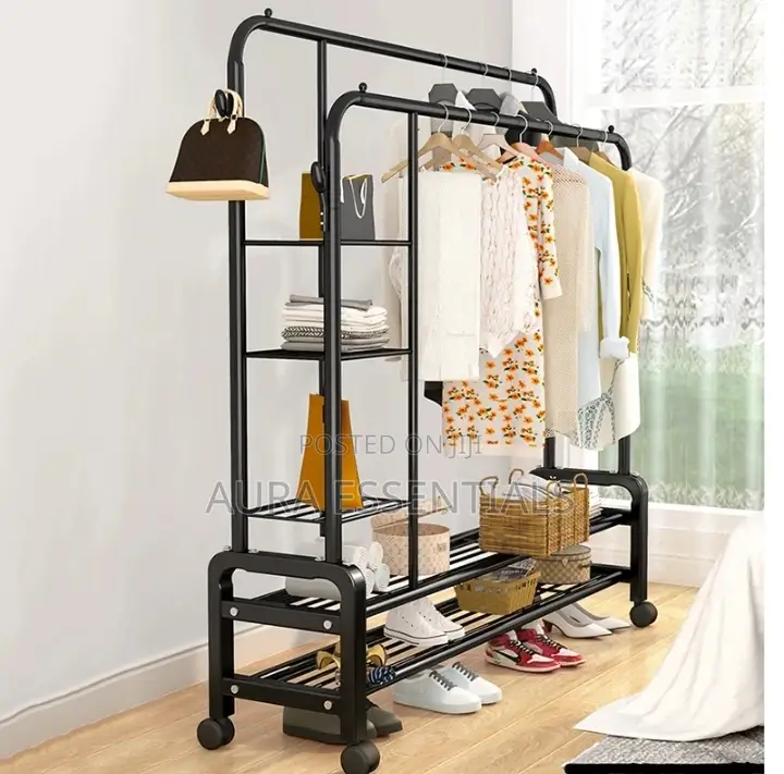 Shelves Furniture Clothes Hanger Rack