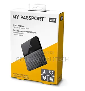 WD 1TB My Passport Portable External Hard Drive