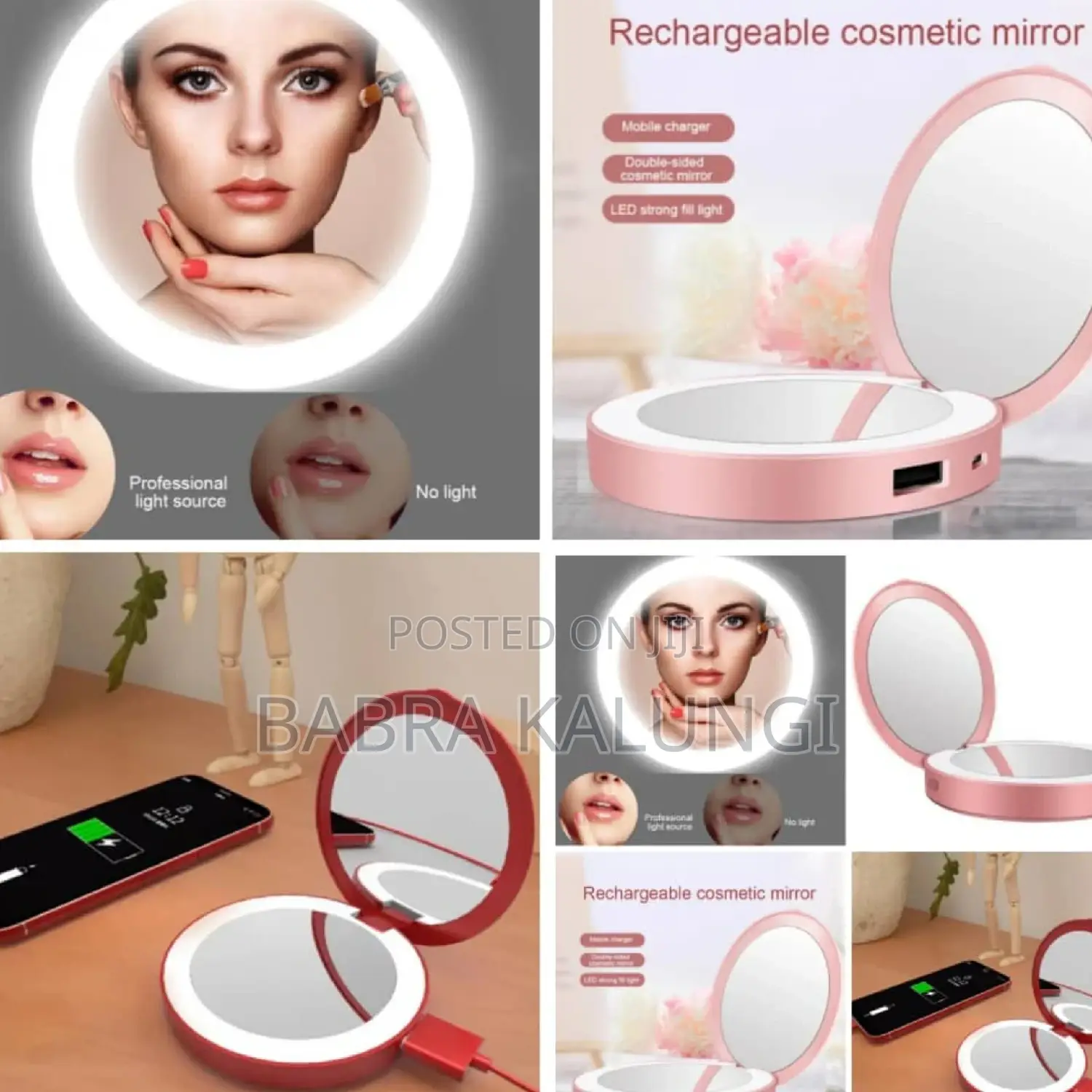 Rechargeable Cosmetic Mirror