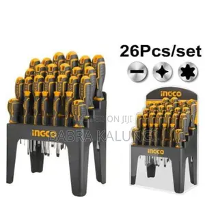 Ingco 26pcs Screwdriver Set_ Orange/ Grey