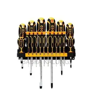 Ingco 18pcs Screwdriver and Precision Screwdriver Set Black