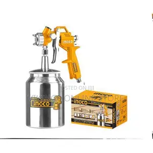 INGCO Air Spray Gun - Silver,Yellow