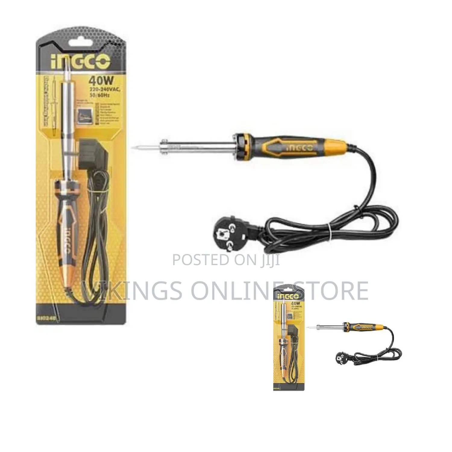INGCO Electric Soldering Iron 40 Watts - Black, Orange