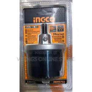 INGCO Hole Saw Set ( 07pcs Set) for Wooden, Plastic,