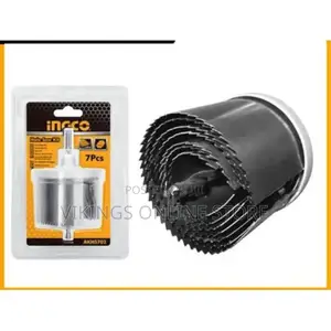 INGCO Hole Saw Set ( 07pcs Set) for Wooden, Plastic,