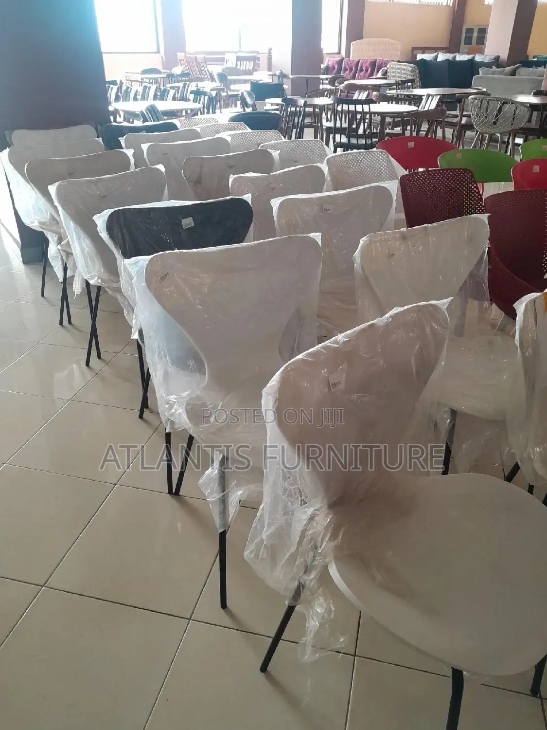 Metallic Legs Executive Plastic Chairs