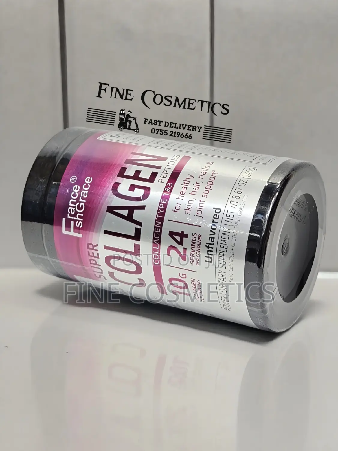 SUPER COLLAGEN PEPTIDES POWDER for Skin, Hair, Nails + Joint