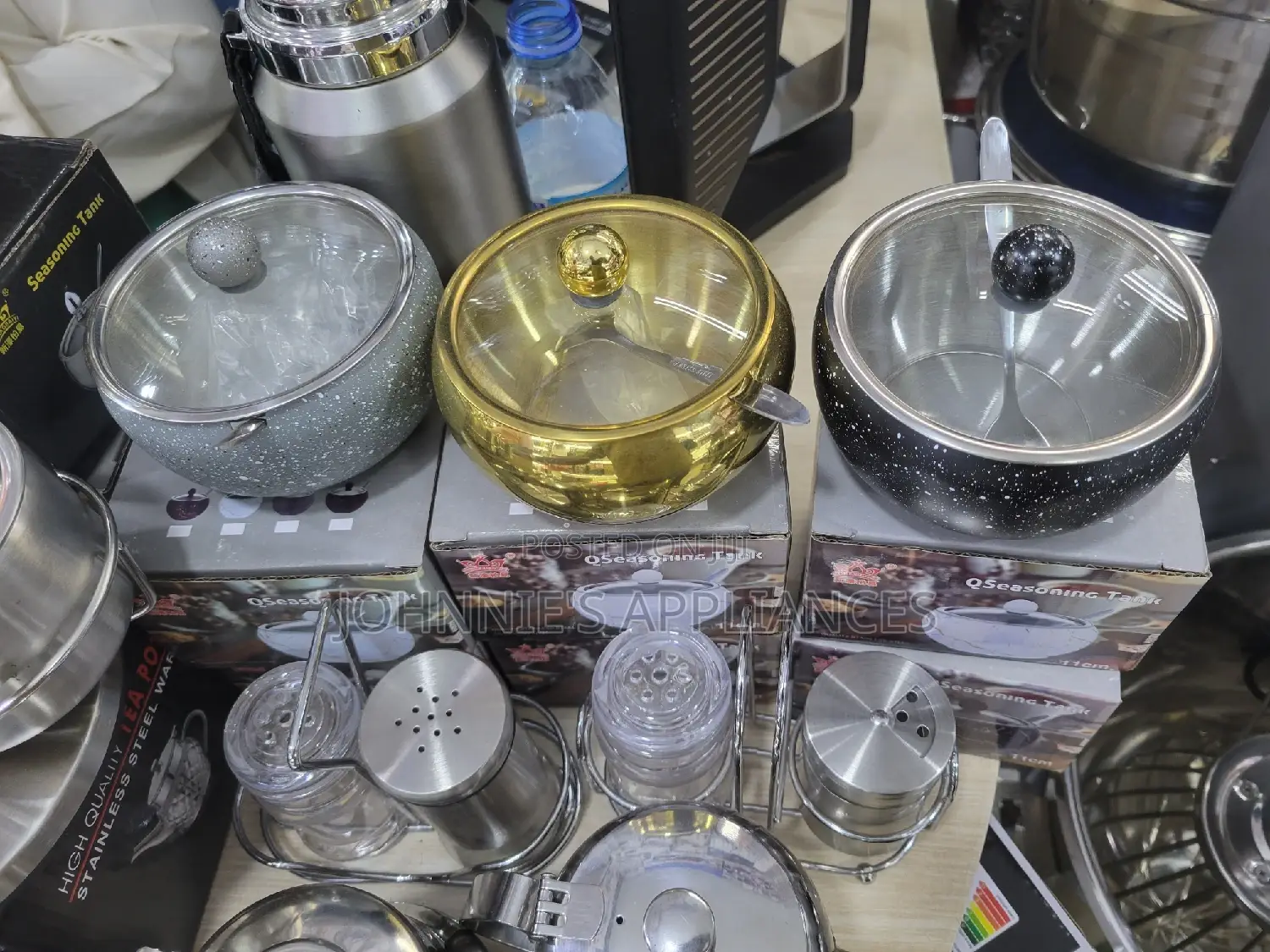 Stainless Steel Sugar Bowls Are Piece