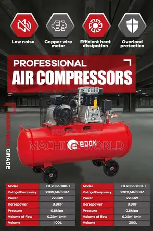 Air Compressor 200ltrs ED 2065‐200L