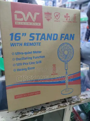 16" Stand Fan/Digiwave Stand Fan/Stand Fan With Remote/Fan