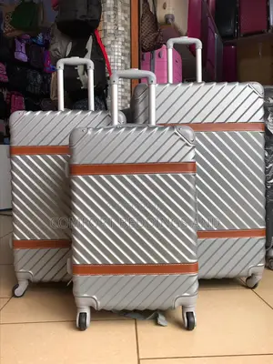 Plastic Suitcases Gray