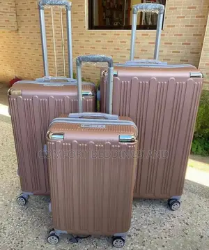 Plastic Suitcases Brown