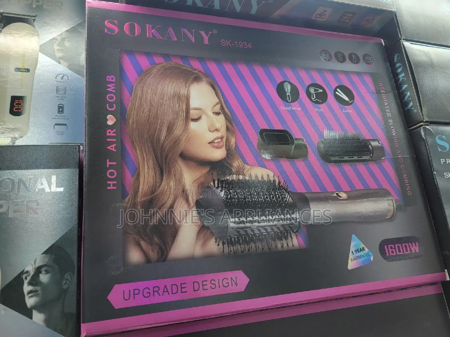 Sokany Hot Air Comb 3in1 Straightener