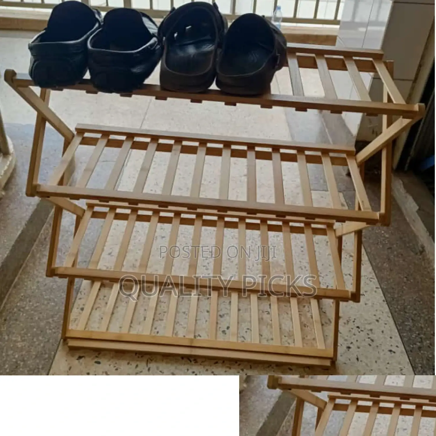 Wooden 4 Layer Shoe Rack