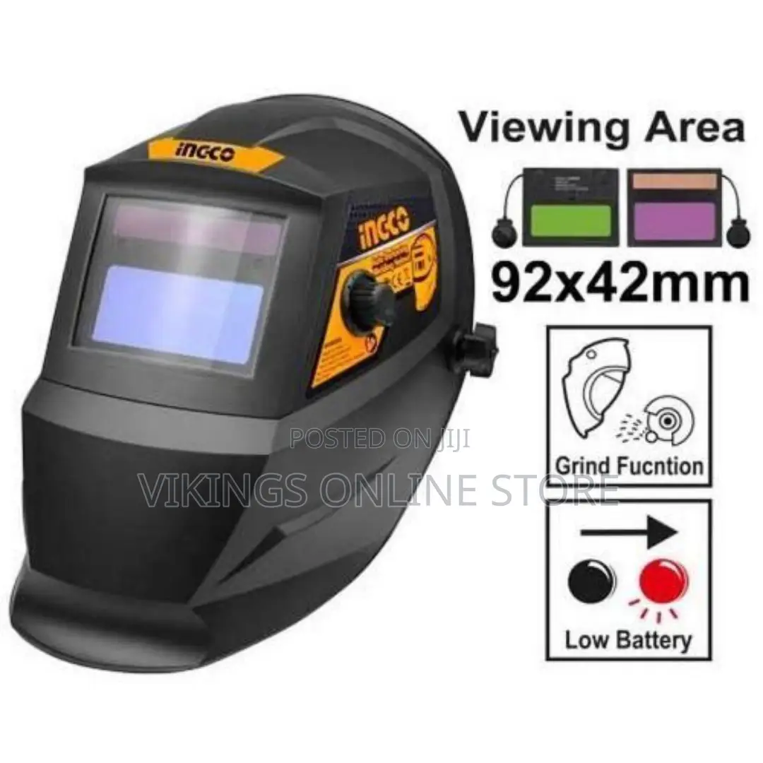 INGCO Auto Darkening Welding Helmet-black