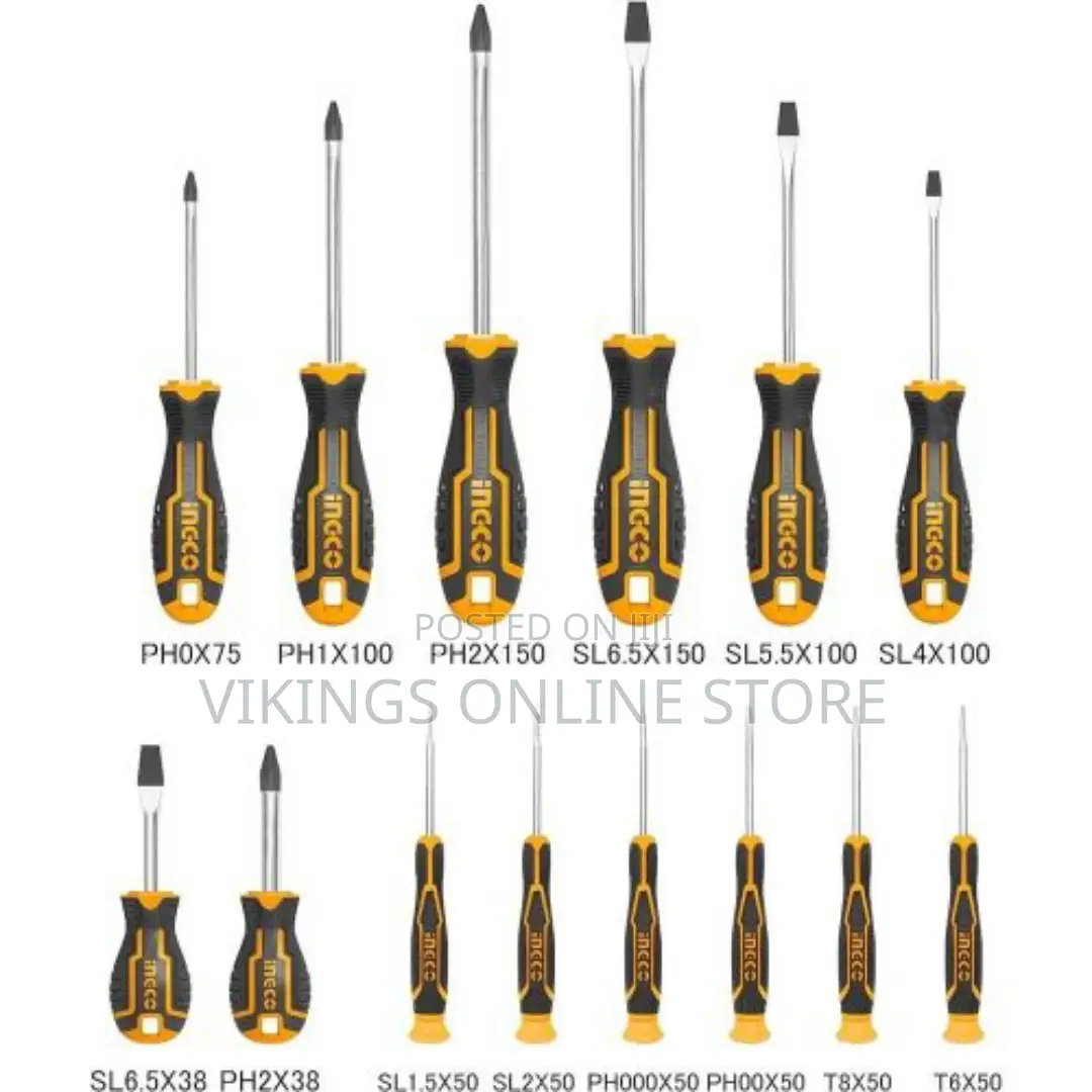 INGCO 14 PCS Screw Driver Precision Screwdriver Set -