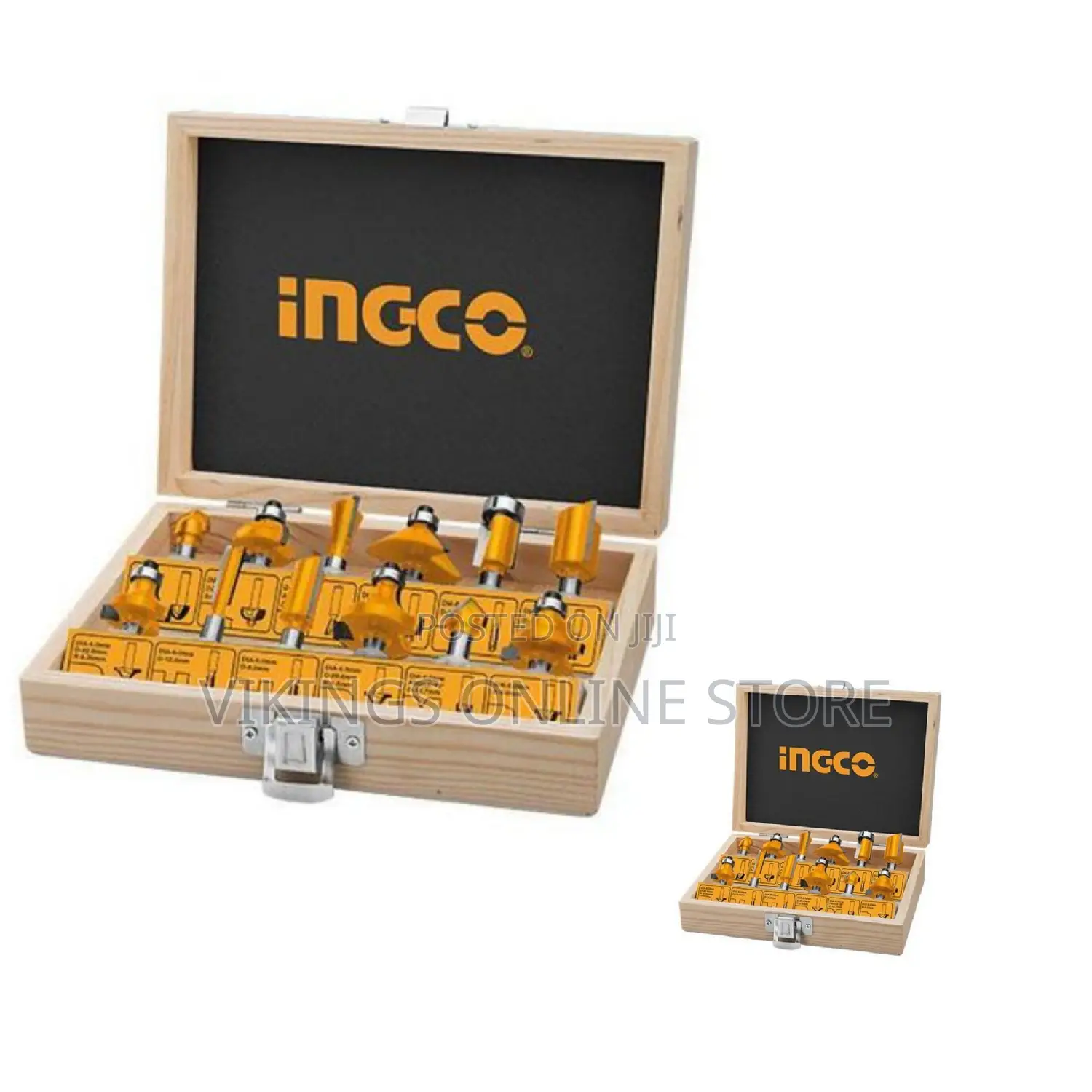 12 PCS Router Bits Set(8mm) - Yellow