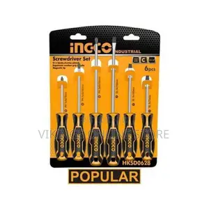 INGCO 6 PCS Screwdriver Set - Orange / Black