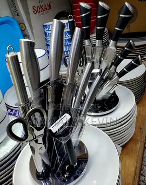 Knife Set for Kitchen With Stand