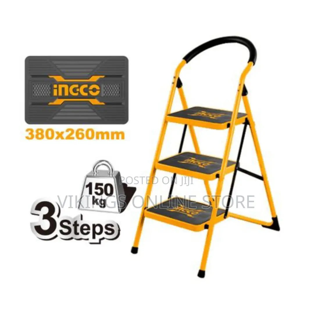 INGCO 3 Step Ladder - Orange