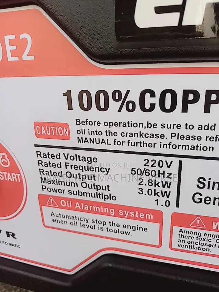 Generator 3kva Key State
