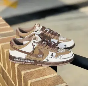 Original Nike Dunk Low Chrome Hearts Custom Sneakers