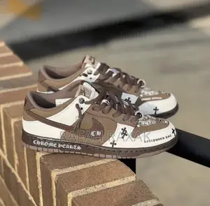 Original Nike Dunk Low Chrome Hearts Custom Sneakers