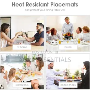 Oval Placemats Indoor Set of 12 Pieces