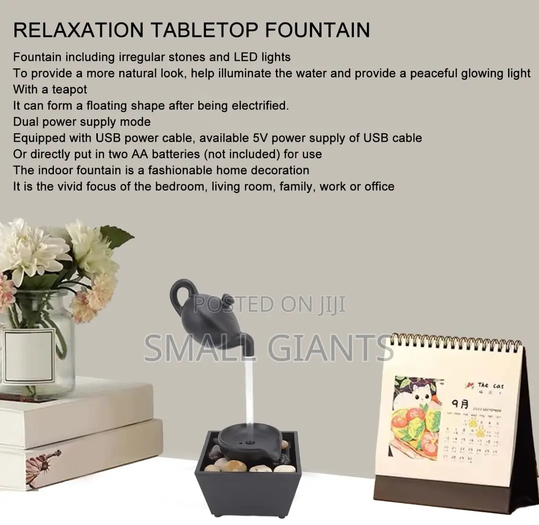 Teapot Water Fountain Ornament