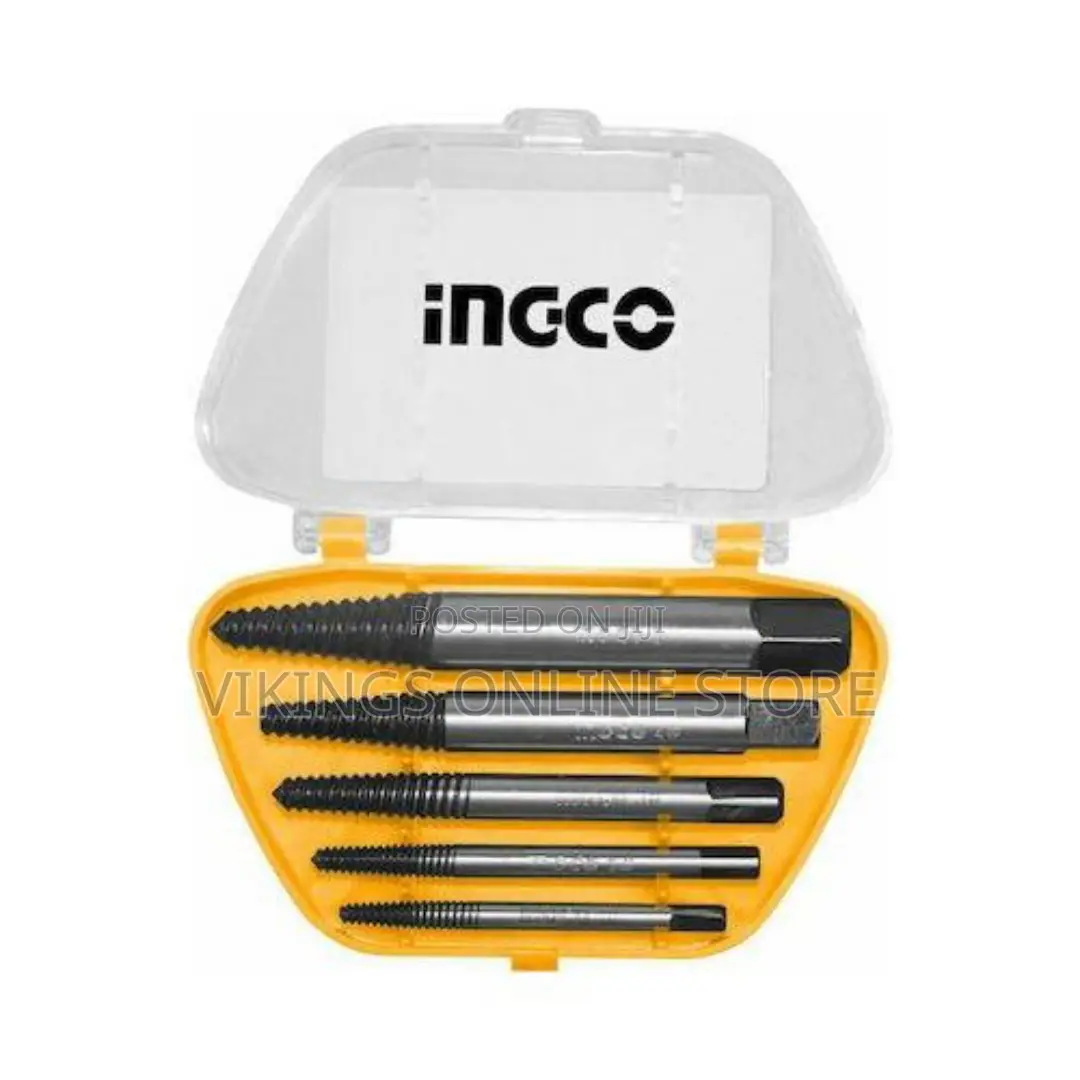 INGCO 5pcs Screw Extractor Set - Orange