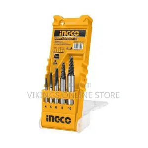 INGCO 5pcs Screw Extractor Set - Orange